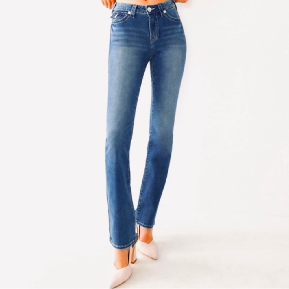 CLEARANCE- TRUE RELIGION (NWT)• Billy Big T Straight Stretch Blue Jeans sz 30